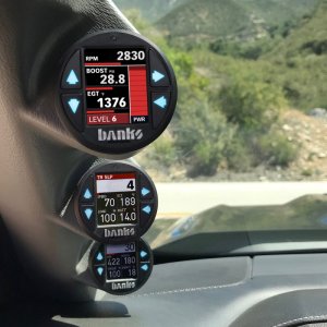 Ford F350 Performance Monitor - Banks Power - Derringer Tuner (Gen 2) w/ 1.8 iDash DataMonster - `17-`19